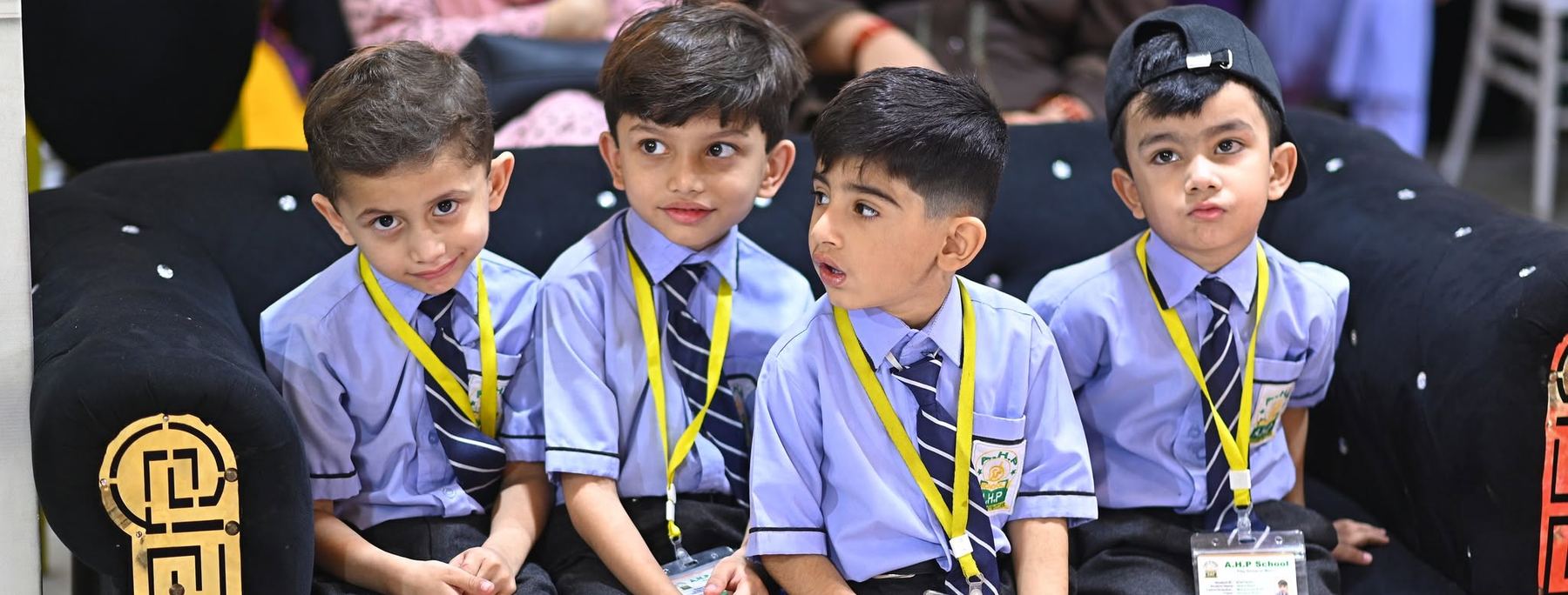 Students of Al-Hamd Progressive School & College at an event